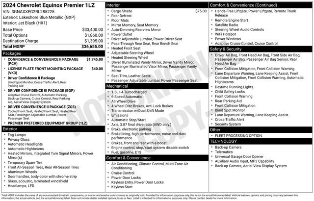 Used 2024 Chevrolet Equinox Premier AWD/4WD image 7