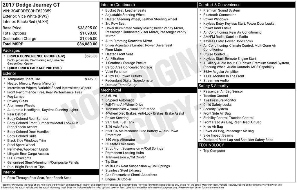 Used 2017 Dodge Journey GT w/ Driver Convenience Group image 9