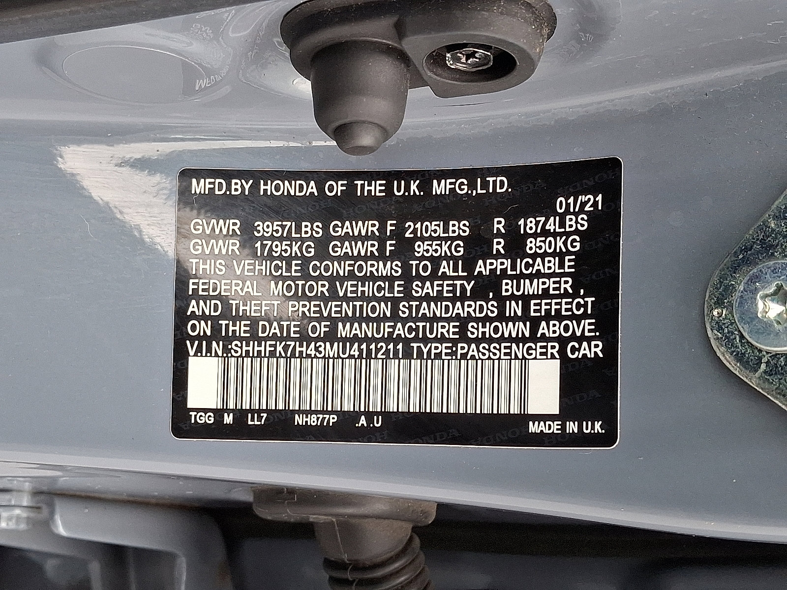 Used 2021 Honda Civic Sport image 27