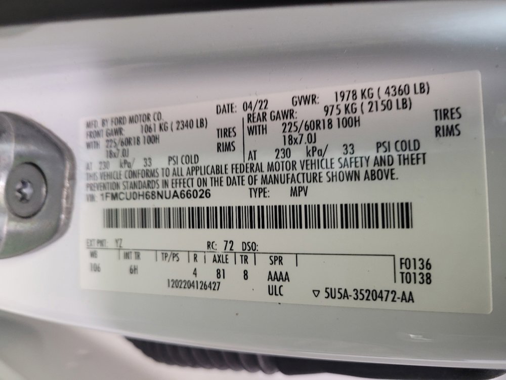 Used 2022 Ford Escape SEL FWD image 33