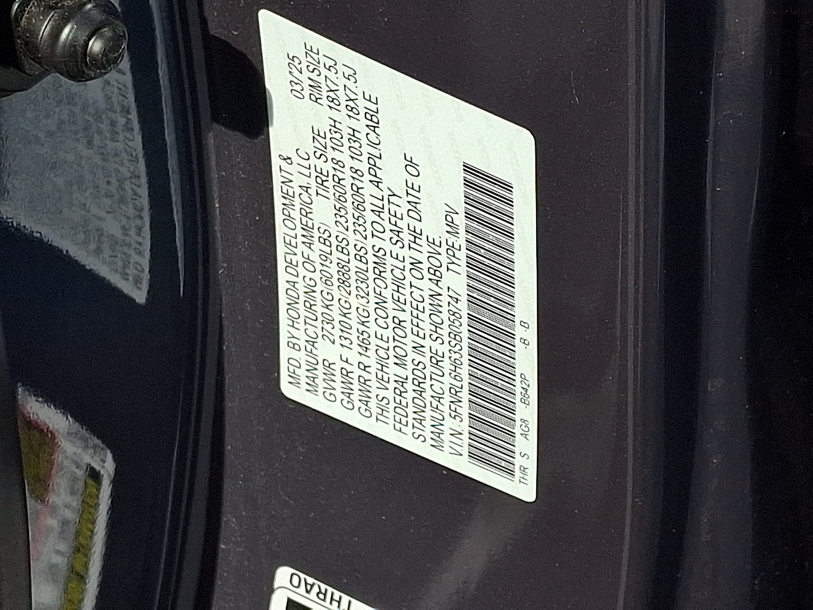 Used 2025 Honda Odyssey EX-L image 29