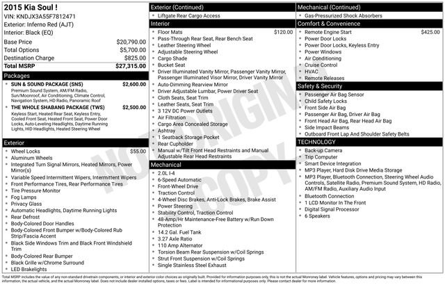 Used 2015 Kia Soul ! w/ Sun & Sound Package FWD image 19