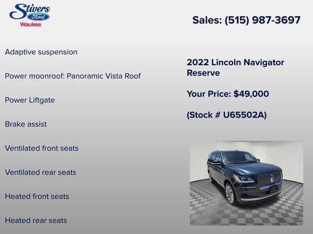 Used 2022 Lincoln Navigator Reserve AWD/4WD image 28