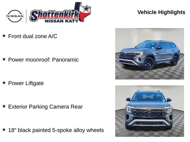 Used 2025 Volkswagen Atlas Peak Edition SE AWD/4WD image 6