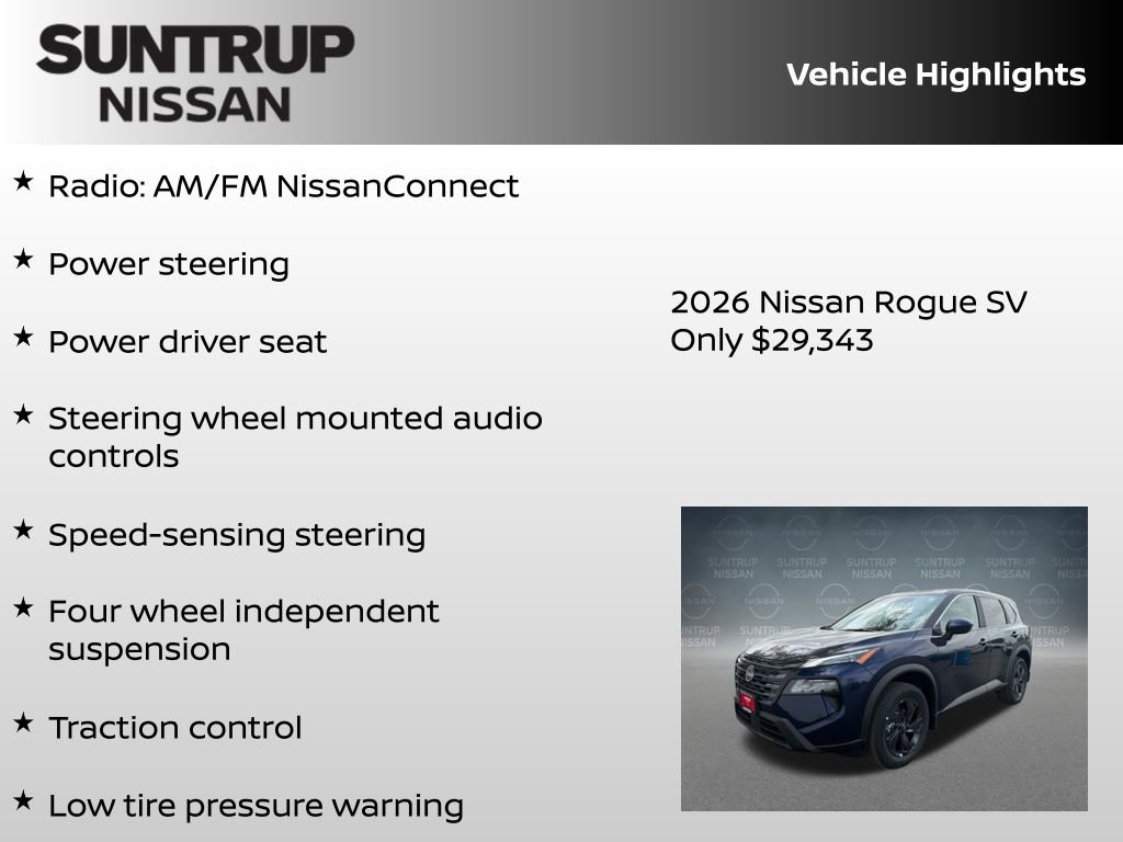 New 2026 Nissan Rogue SV AWD/4WD image 8