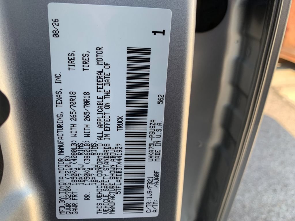 New 2026 Toyota Tundra SR5 AWD/4WD image 38