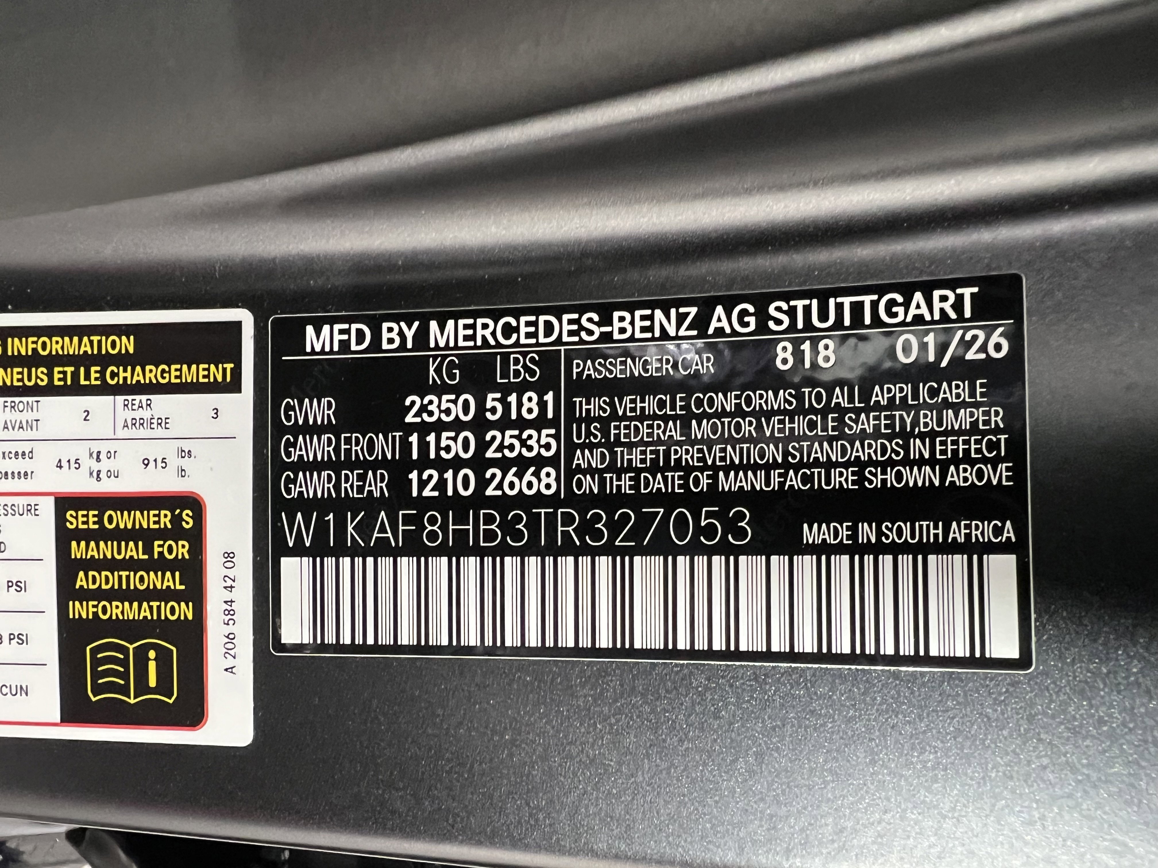 New 2026 Mercedes-Benz C 43 AMG 4MATIC Sedan image 34