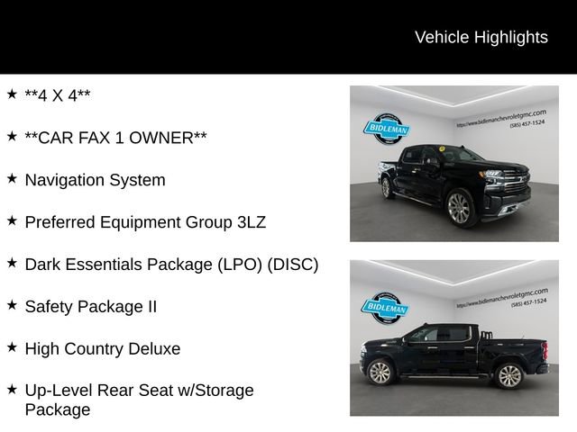 Used 2020 Chevrolet Silverado 1500 High Country w/ Technology Package image 10