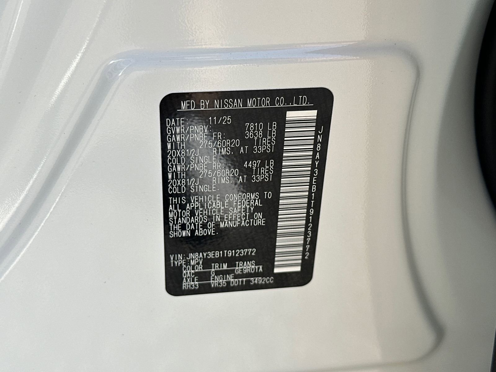 New 2026 Nissan Armada Platinum w/ Convenience Package image 41