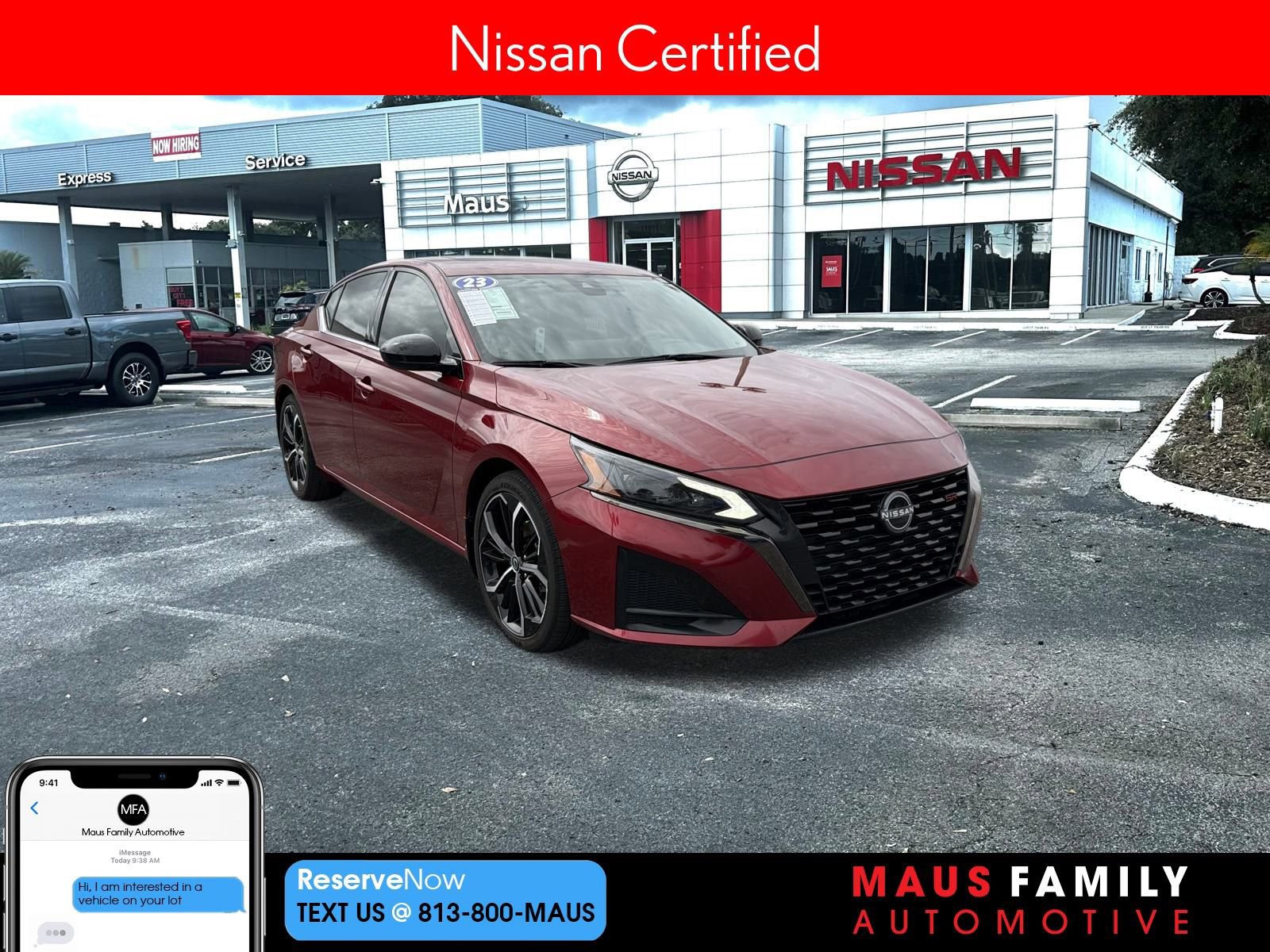 Certified 2023 Nissan Altima 2.5 SR w/ SR Premium Package