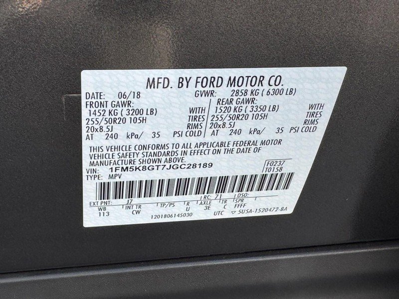 Used 2018 Ford Explorer Sport w/ Equipment Group 401A image 29