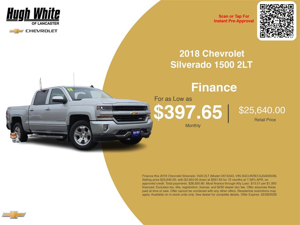 Used 2018 Chevrolet Silverado 1500 LT w/ All Star Edition image 3