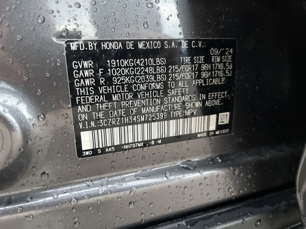 Certified 2025 Honda HR-V LX image 10