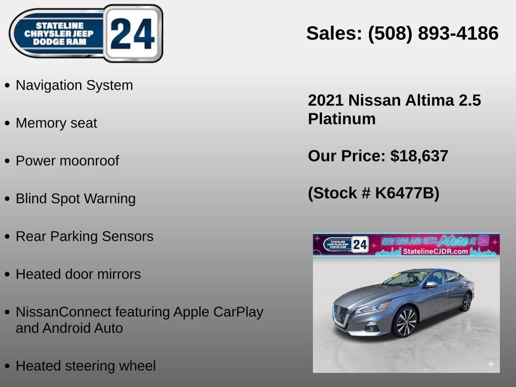 Used 2021 Nissan Altima 2.5 Platinum AWD/4WD image 5