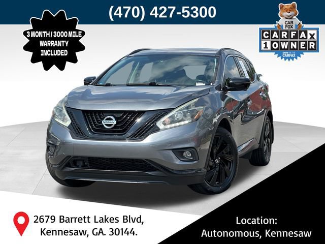 Used 2018 Nissan Murano SL w/ Midnight Edition Package FWD image 1
