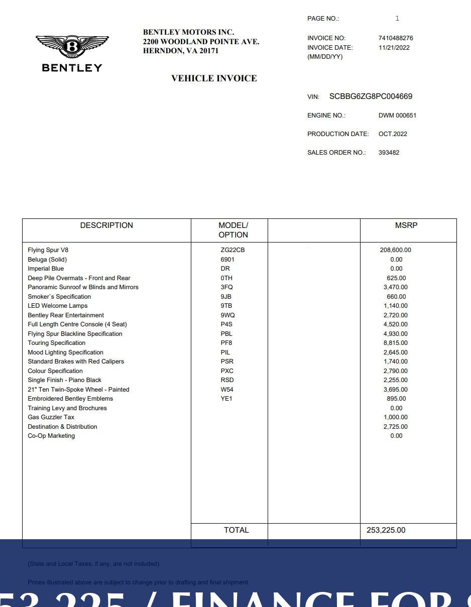 Used 2023 Bentley Flying Spur V8 image 1