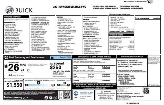 Used 2021 Buick Envision Essence image 4