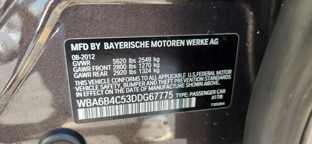 Used 2013 BMW 650i Gran Coupe xDrive AWD/4WD image 6