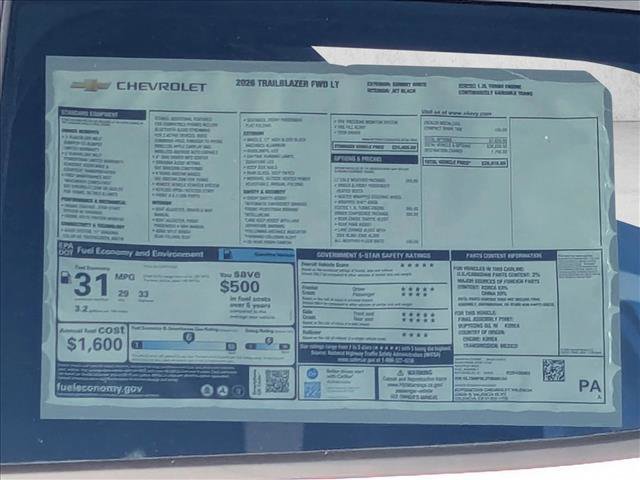 New 2026 Chevrolet TrailBlazer LT w/ LT Cold Weather Package image 17
