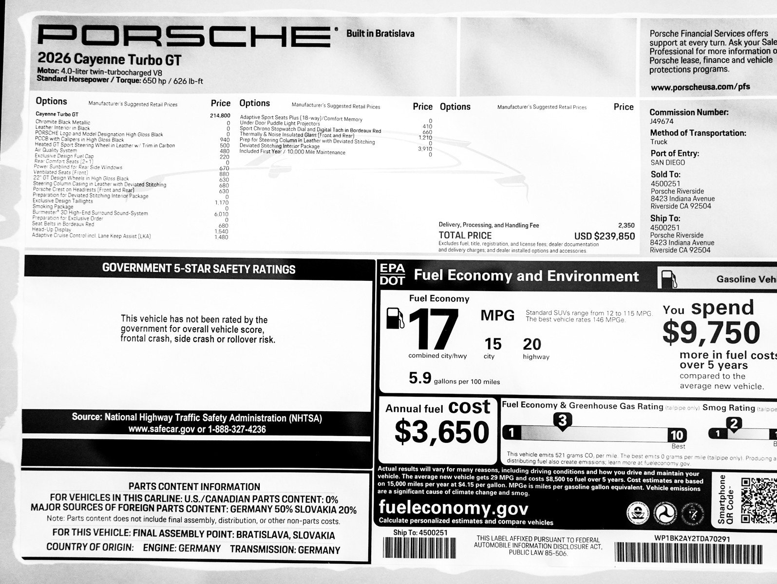 New 2026 Porsche Cayenne Turbo GT image 29