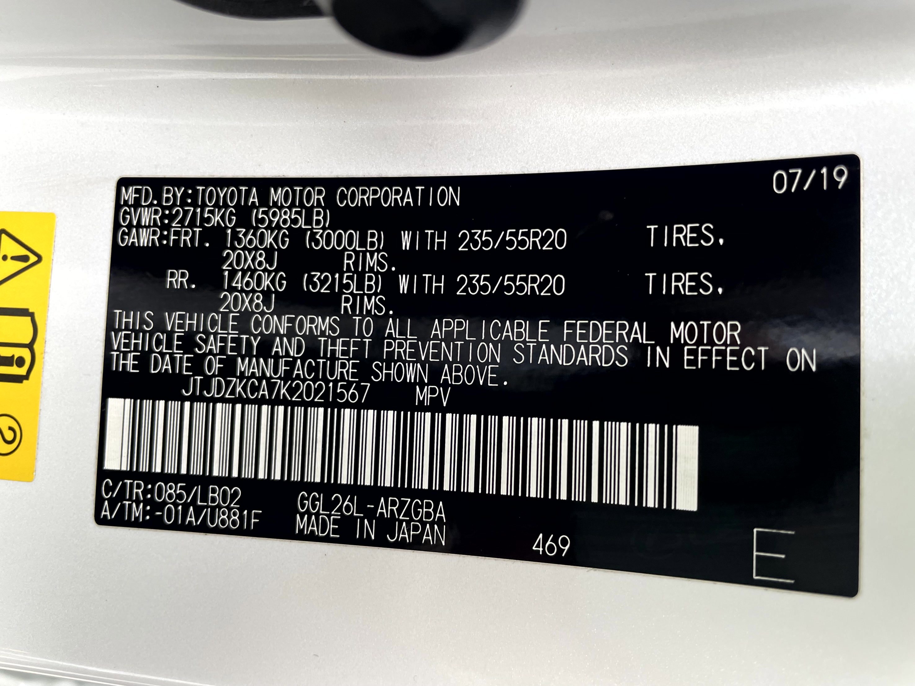 Used 2019 Lexus RX 350L Luxury image 23