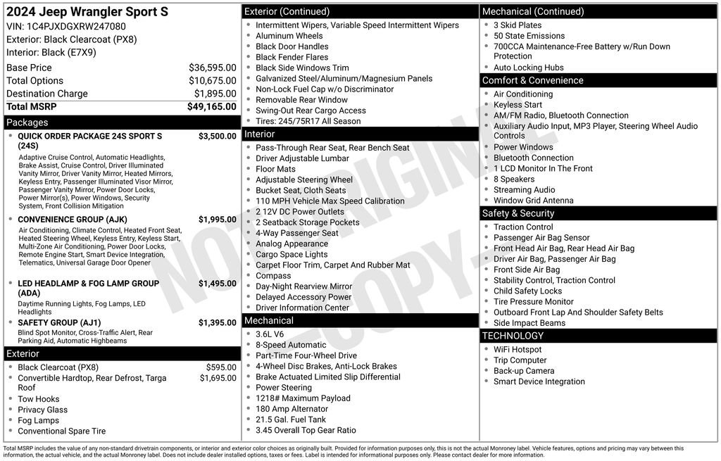 Used 2024 Jeep Wrangler Sport S image 23