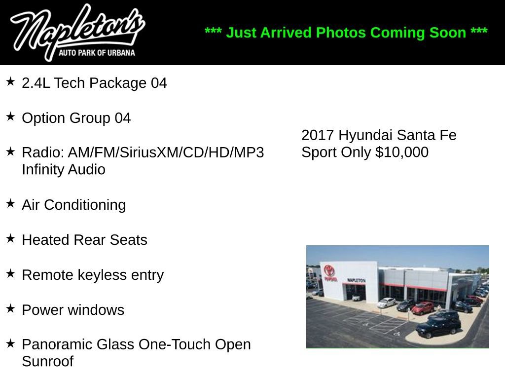 Used 2017 Hyundai Santa Fe Sport w/ 2.4L Tech Package 04 AWD/4WD image 1
