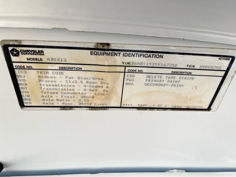 Used 2000 Dodge B1500 RWD image 67