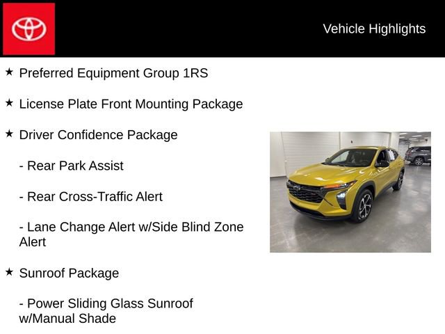 Used 2024 Chevrolet Trax RS w/ Sunroof Package FWD image 5