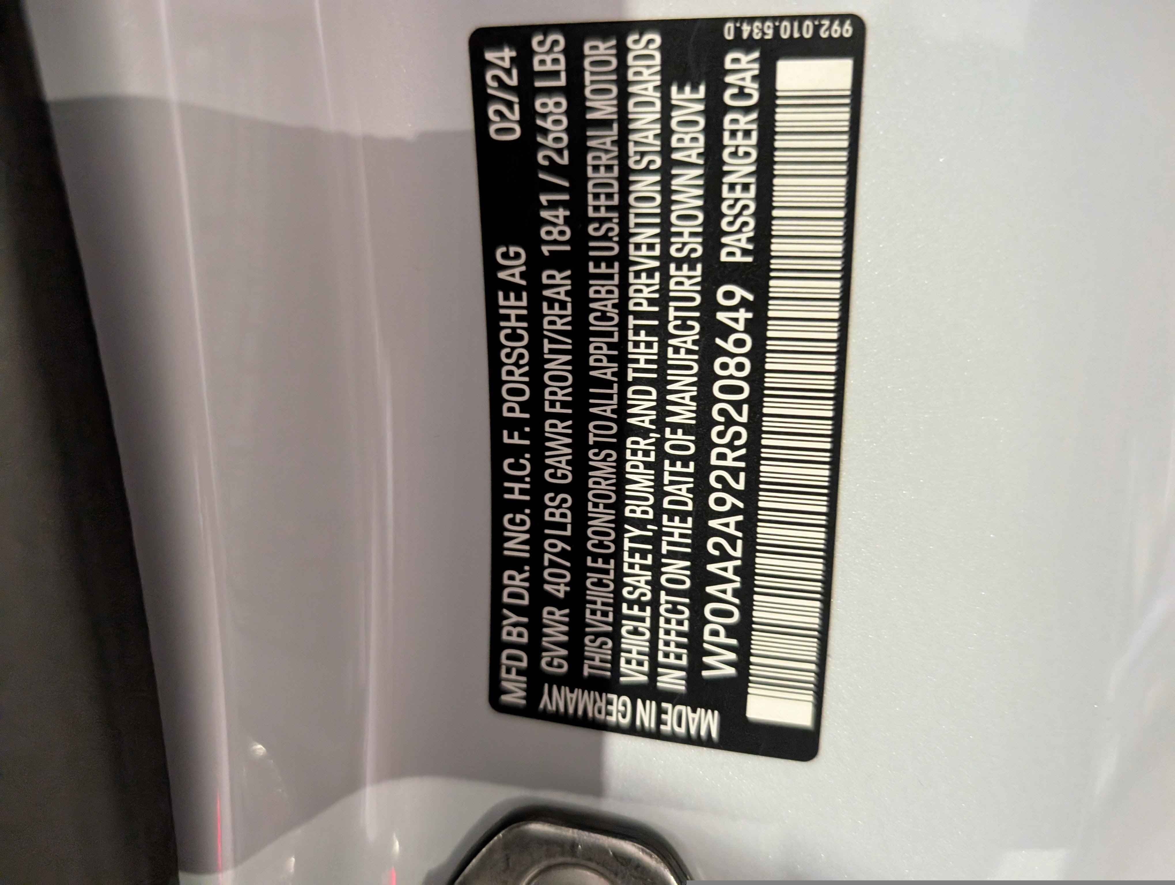 Certified 2024 Porsche 911 Carrera T image 45