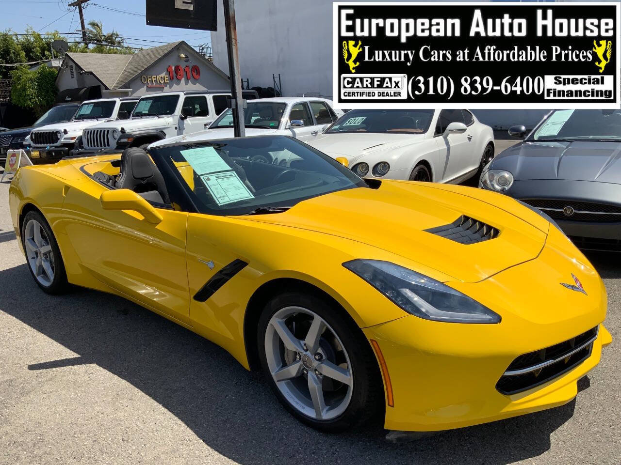 Used 2014 Chevrolet Corvette Stingray Convertible w/ 2LT Preferred Equipment Group RWD image 1