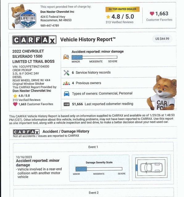 Used 2022 Chevrolet Silverado 1500 LT Trail Boss w/ Convenience Package II image 5