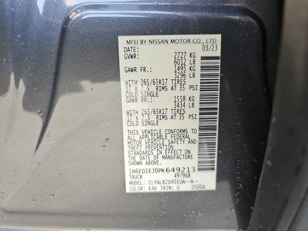 Used 2023 Nissan Frontier SV w/ Tow Package image 36