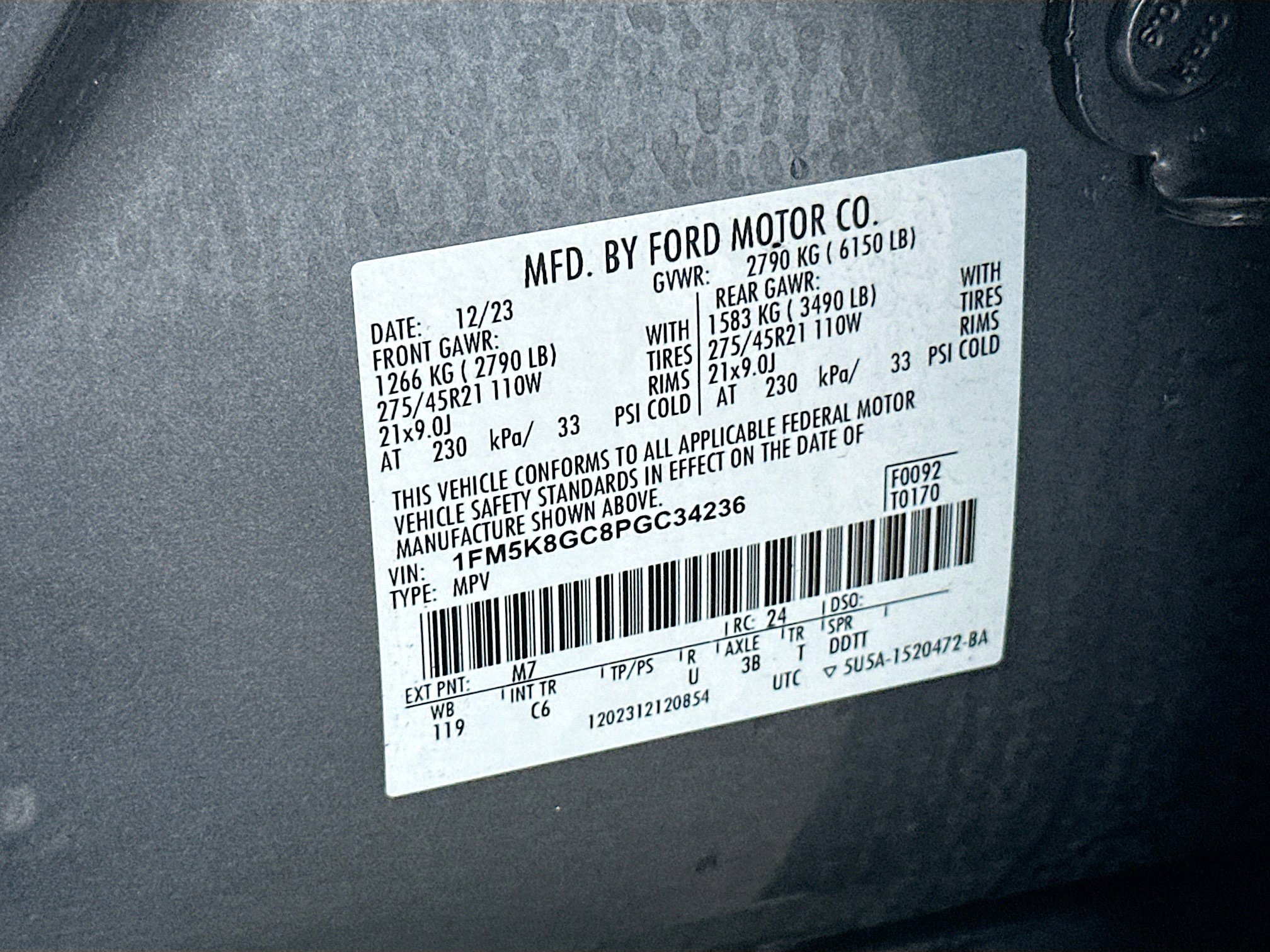 Used 2023 Ford Explorer ST w/ Equipment Group 401A image 37