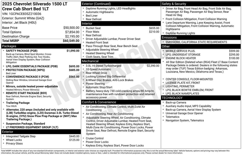 New 2025 Chevrolet Silverado 1500 LT w/ Safety Package image 5