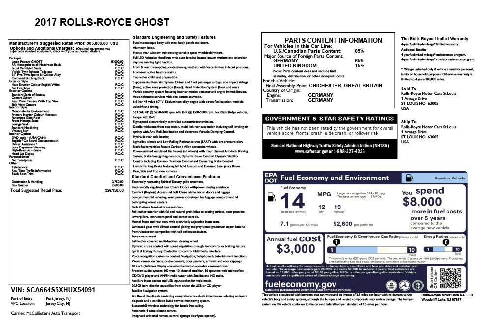 Used 2017 Rolls-Royce Ghost image 5