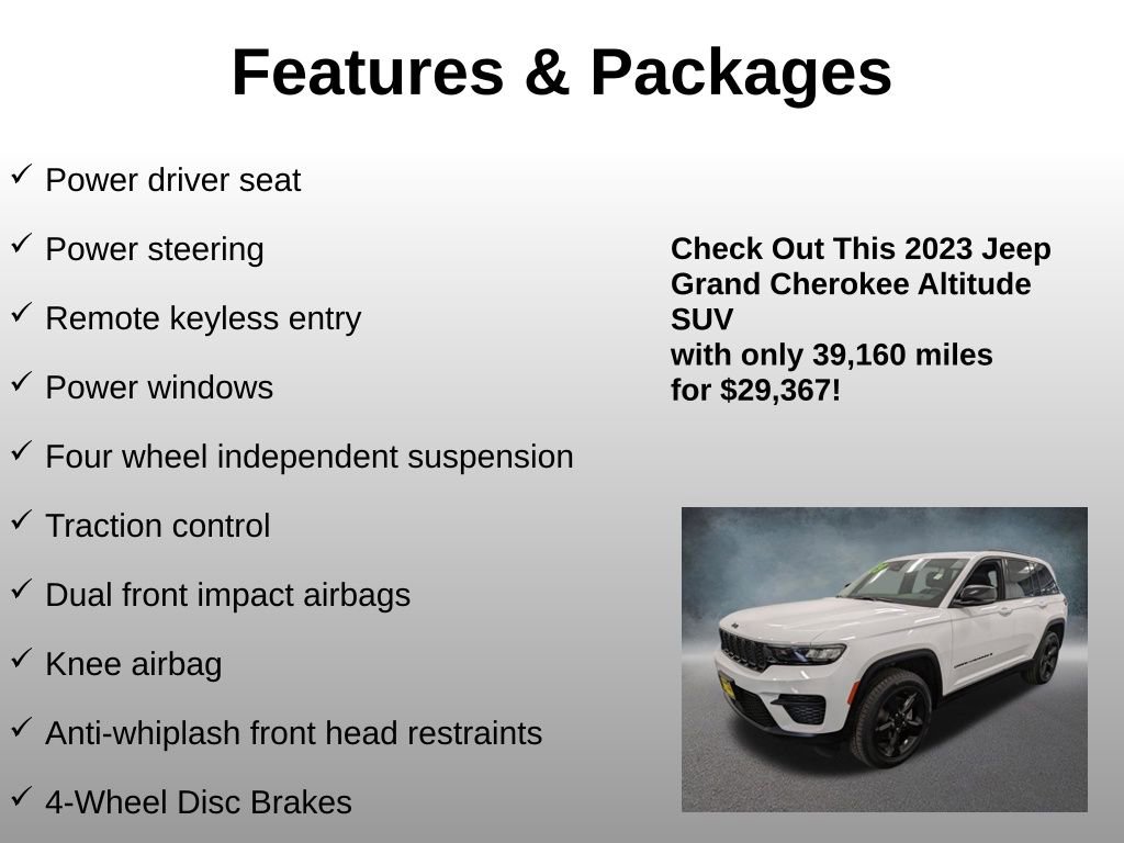 Used 2023 Jeep Grand Cherokee Altitude image 13