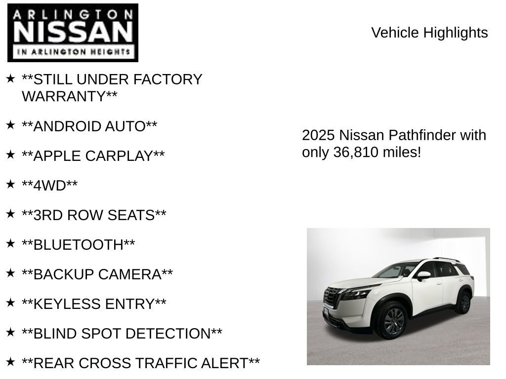 Certified 2025 Nissan Pathfinder SV image 7