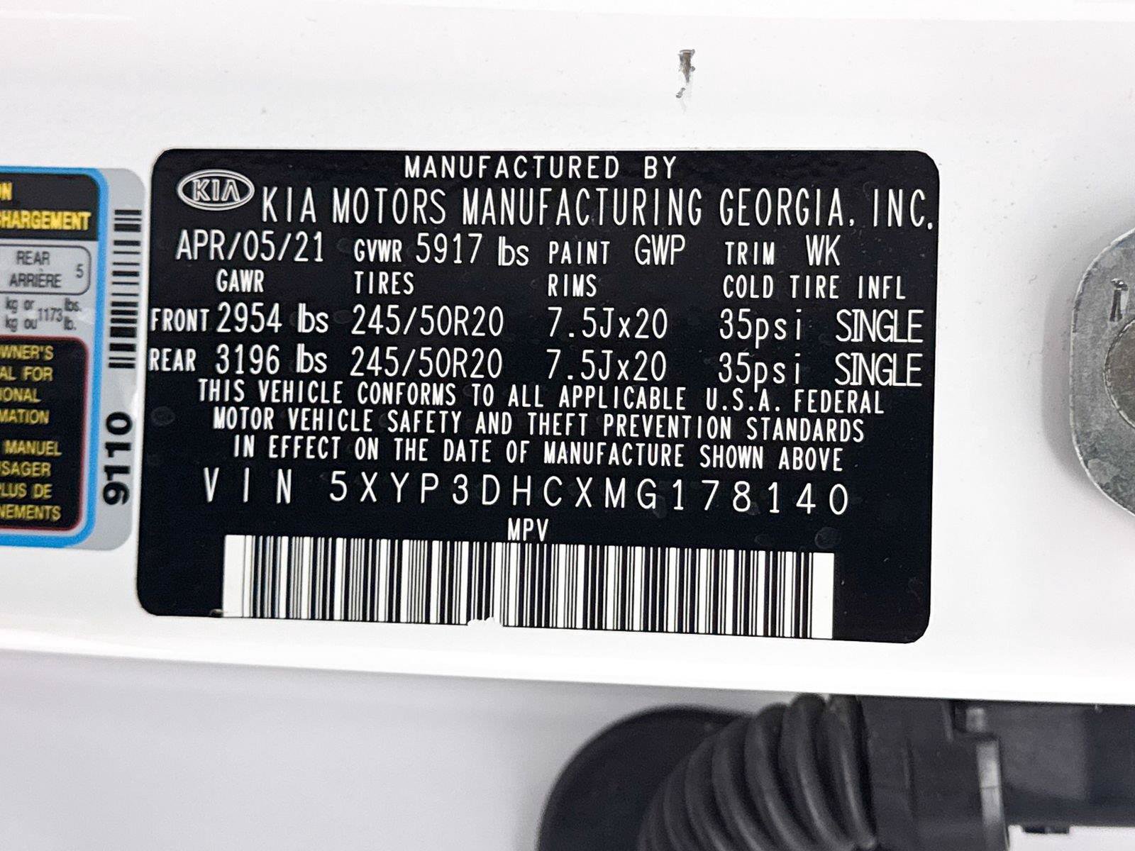 Used 2021 Kia Telluride EX w/ EX Premium Package AWD/4WD image 37
