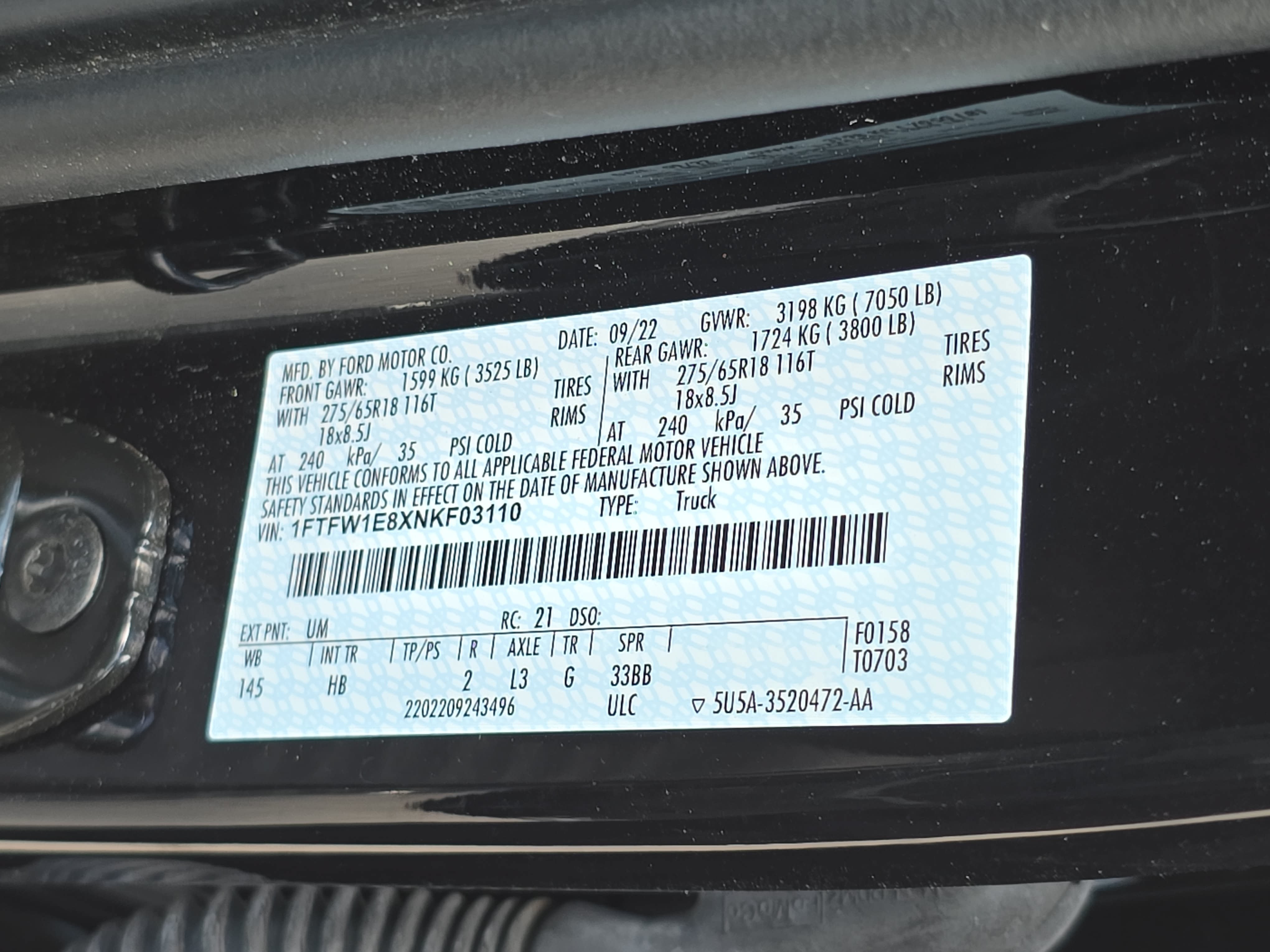 Used 2022 Ford F150 Lariat w/ Trailer Tow Package AWD/4WD image 35
