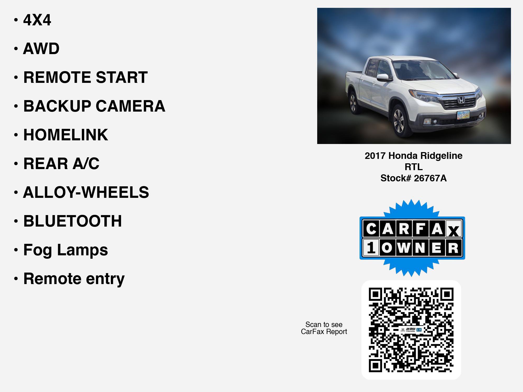 Used 2017 Honda Ridgeline RTL image 7
