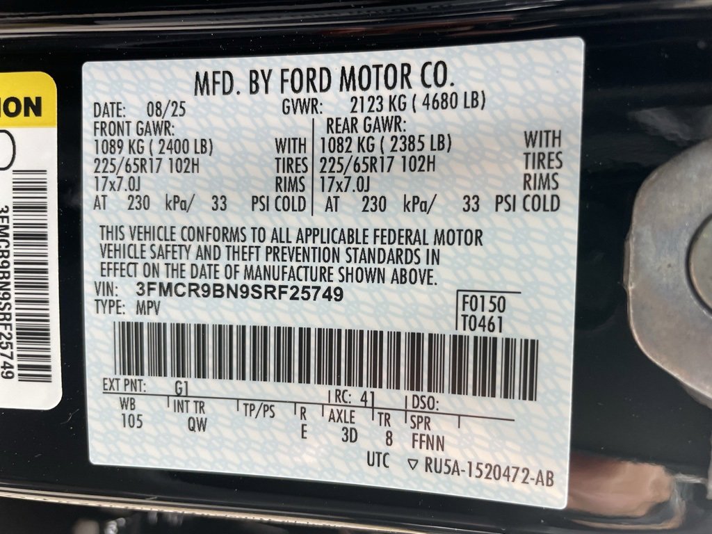 New 2025 Ford Bronco Sport Big Bend w/ Convenience Package image 44