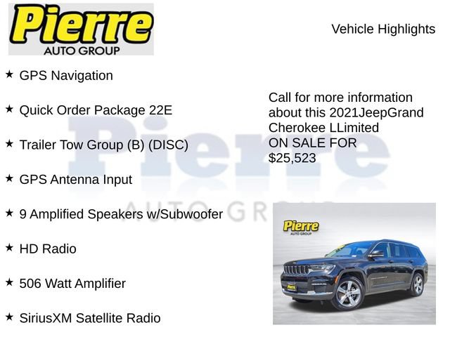 Used 2021 Jeep Grand Cherokee L Limited w/ Trailer Tow Group (B) AWD/4WD image 7