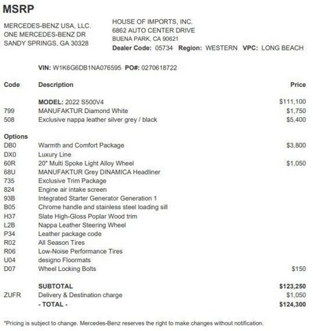 Certified 2022 Mercedes-Benz S 500 4MATIC image 4