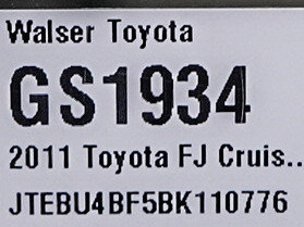 Used 2011 Toyota FJ Cruiser 4WD w/ Upgrade Pkg image 30