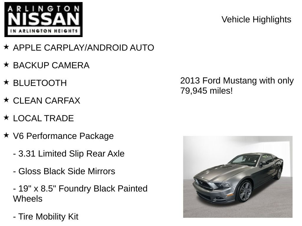 Used 2013 Ford Mustang Coupe w/ V6 Performance Pkg RWD image 7