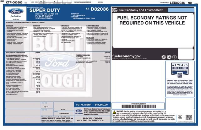 Certified 2020 Ford F350 XL w/ Power Equipment Group image 33