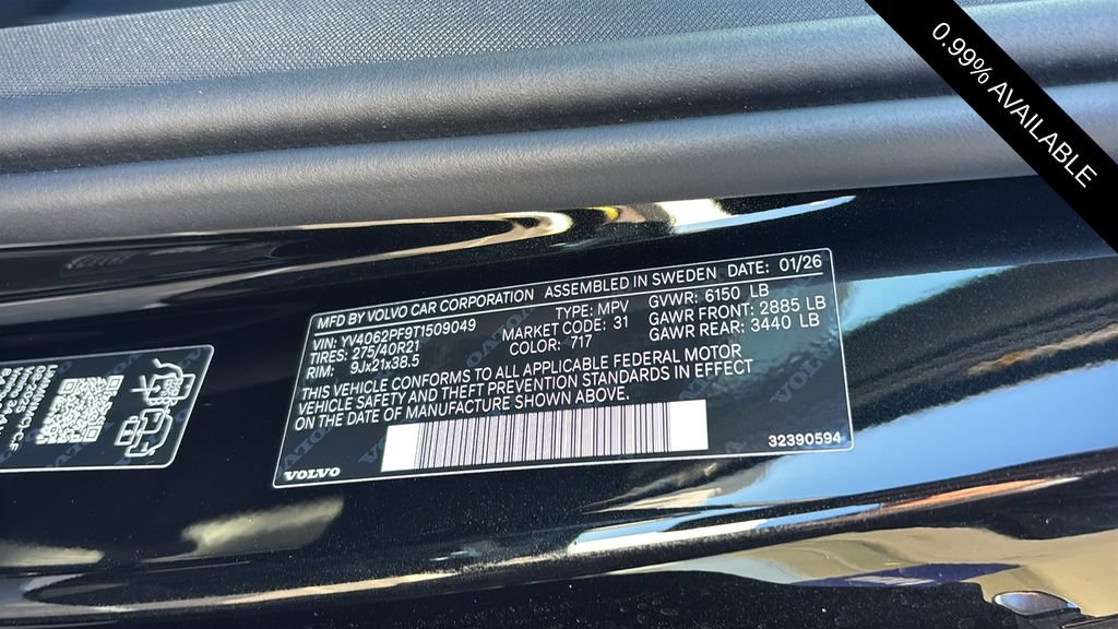 New 2026 Volvo XC90 B6 Ultra w/ Protection Package AWD/4WD image 34