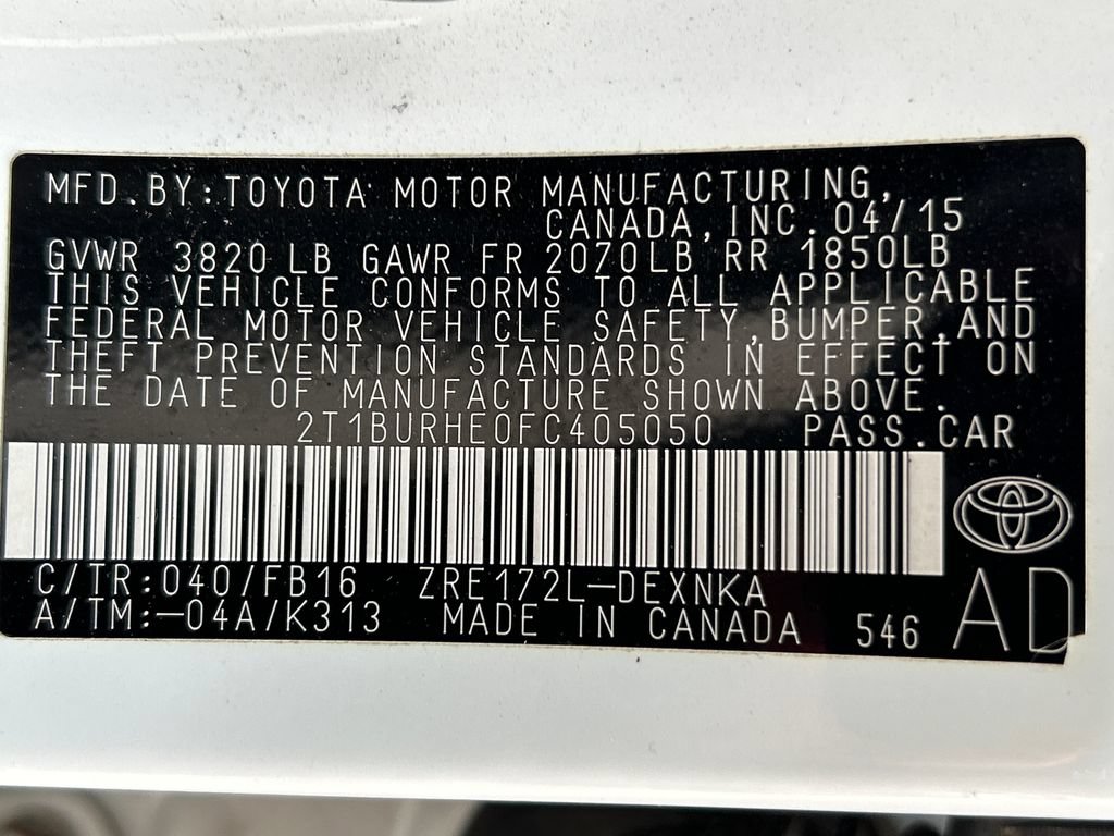 Used 2015 Toyota Corolla LE FWD image 29