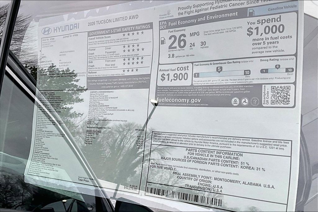 New 2026 Hyundai Tucson Limited image 15